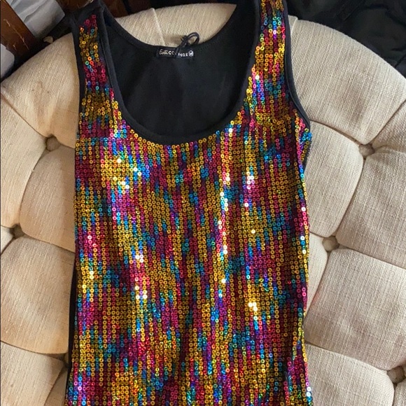 Colorful sequin dress - Picture 4 of 4